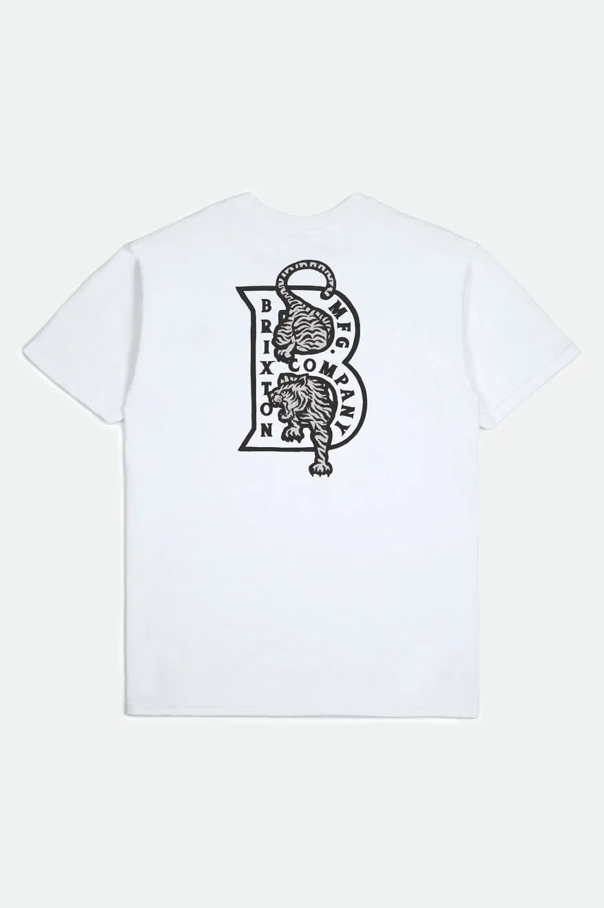 Crawler S/S Standard Tee - White sold by Brixton product image thumbnail 2
