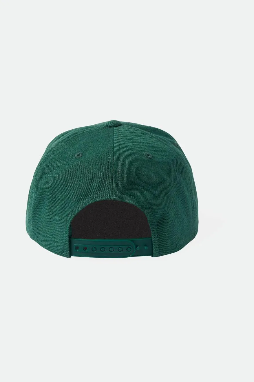 Alpha Square MP Snapback - Spruce sold by Brixton product image thumbnail 2