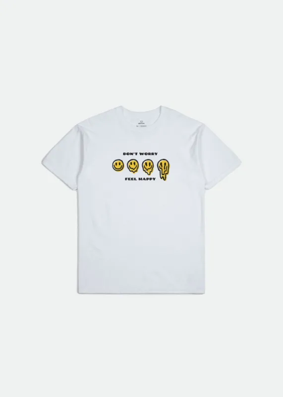 Melter S/S Standard Tee - White sold by Brixton