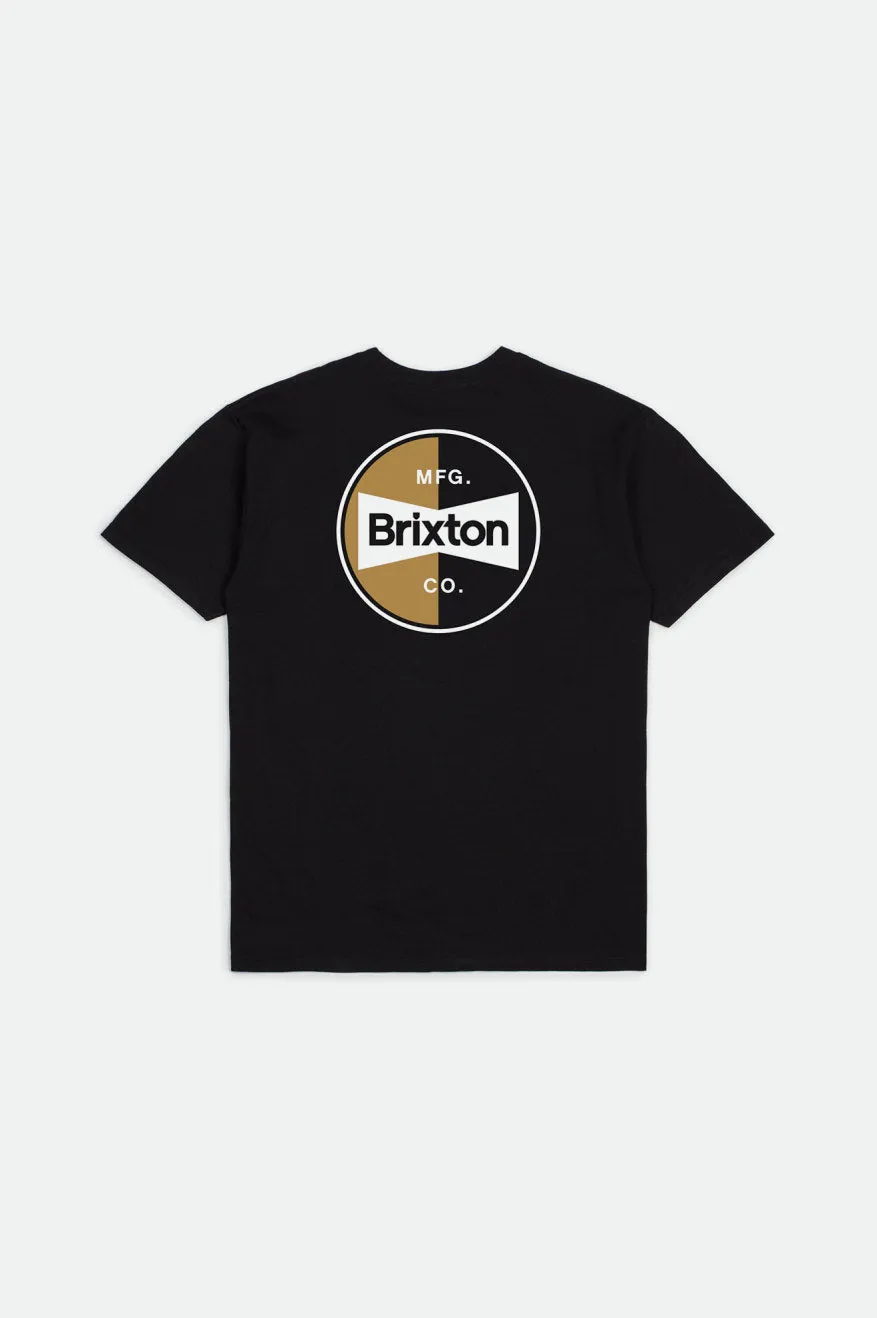 Patron S/S Tailored Tee - Black sold by Brixton product image thumbnail 2
