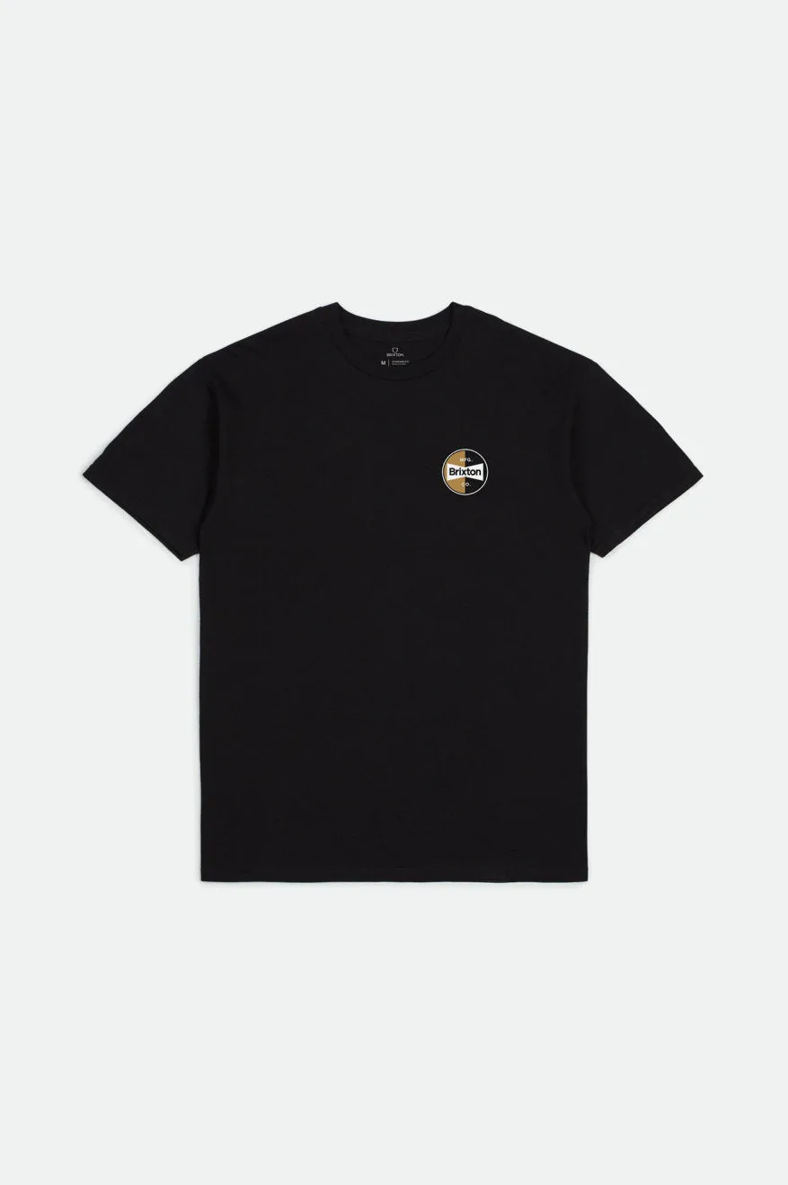 Patron S/S Tailored Tee - Black sold by Brixton