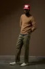 Jacques Waffle Knit Sweater - Tiger's Eye sold by Brixton