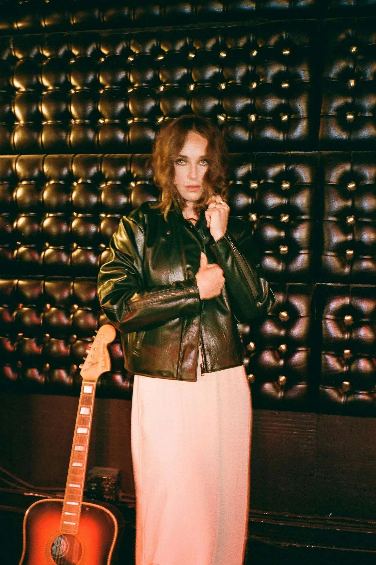 The Moto Vegan Leather Jacket - Pine Needle sold by Brixton product image thumbnail 4