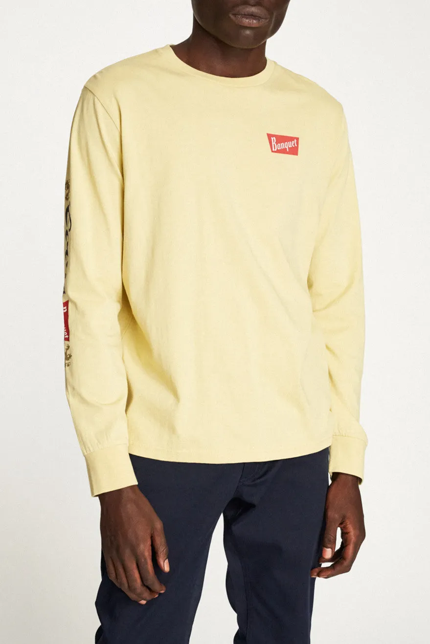 Primary L/S Premium Tee - Buff sold by Brixton