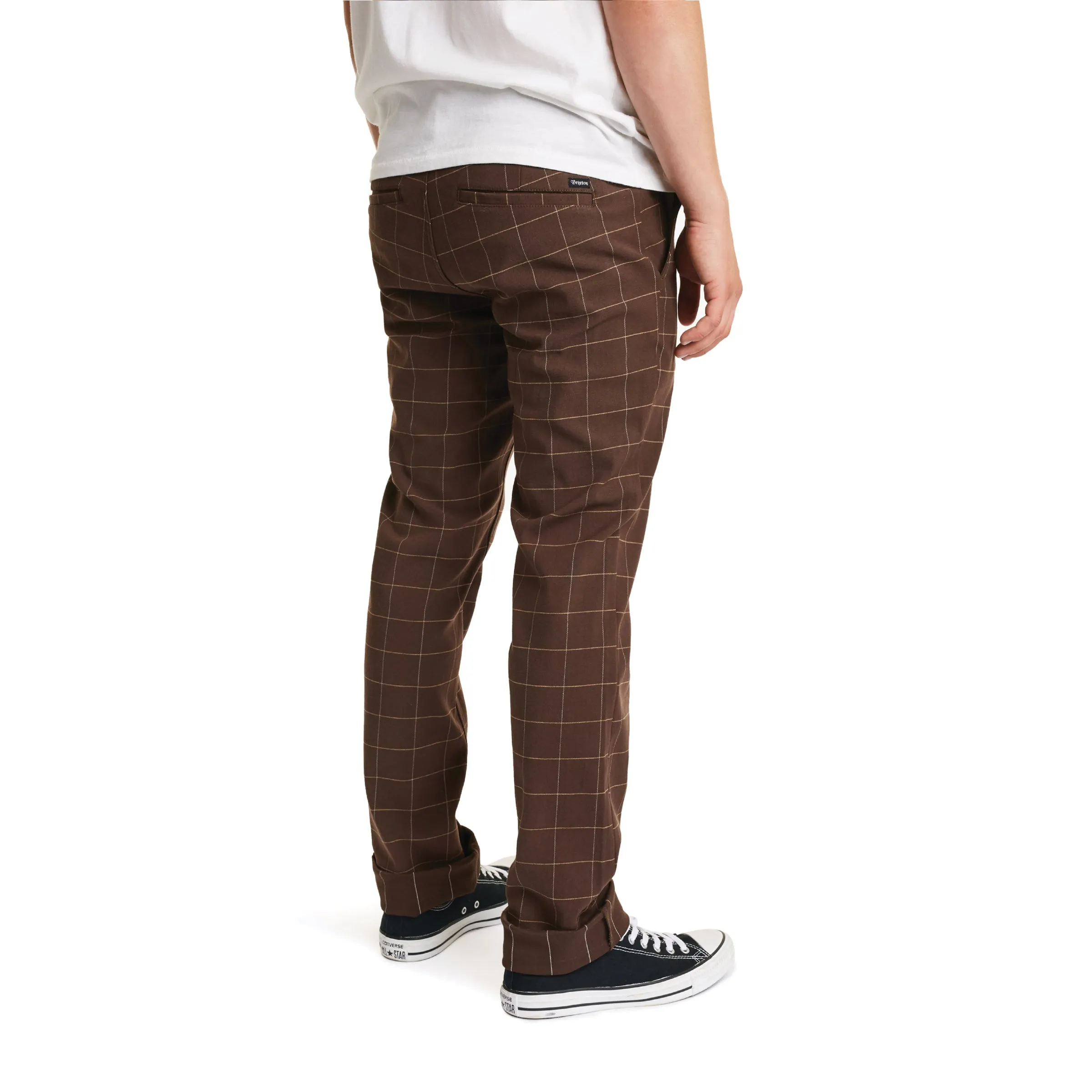 Reserve Chino Pant - Brown Plaid sold by Brixton product image thumbnail 2
