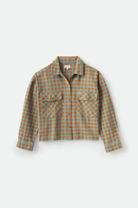 Bowery Women L/S Flannel - Ocean sold by Brixton