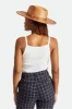 Jo Straw Rancher Hat - Rust sold by Brixton