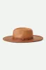 Jo Straw Rancher Hat - Rust sold by Brixton