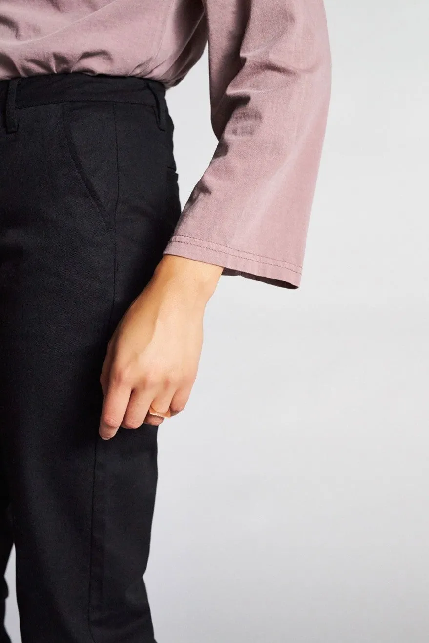 Anne L/S Mock Neck Tee - Mauve sold by Brixton product image thumbnail 4