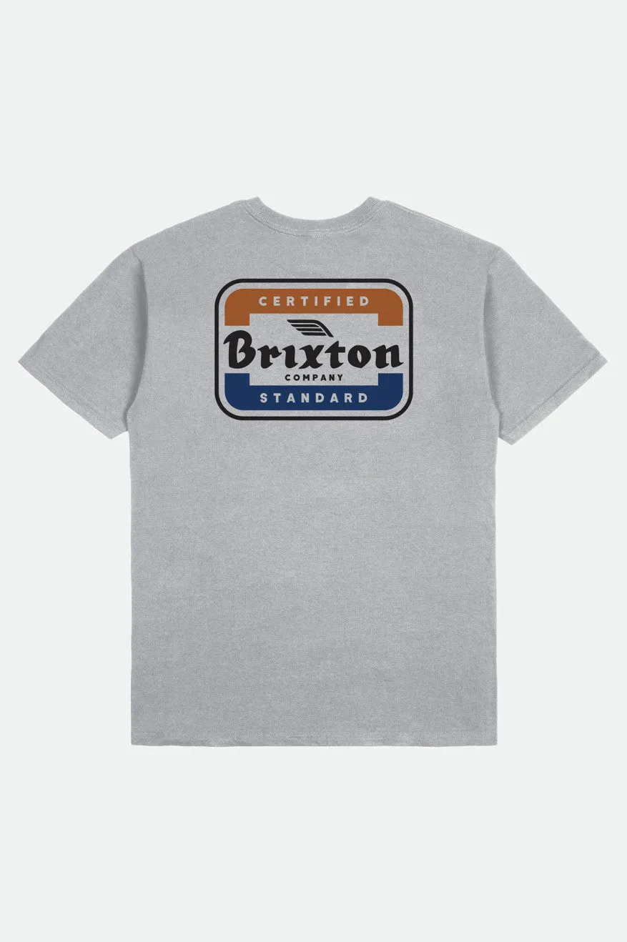 Quill S/S Standard Tee - Silver sold by Brixton product image thumbnail 2