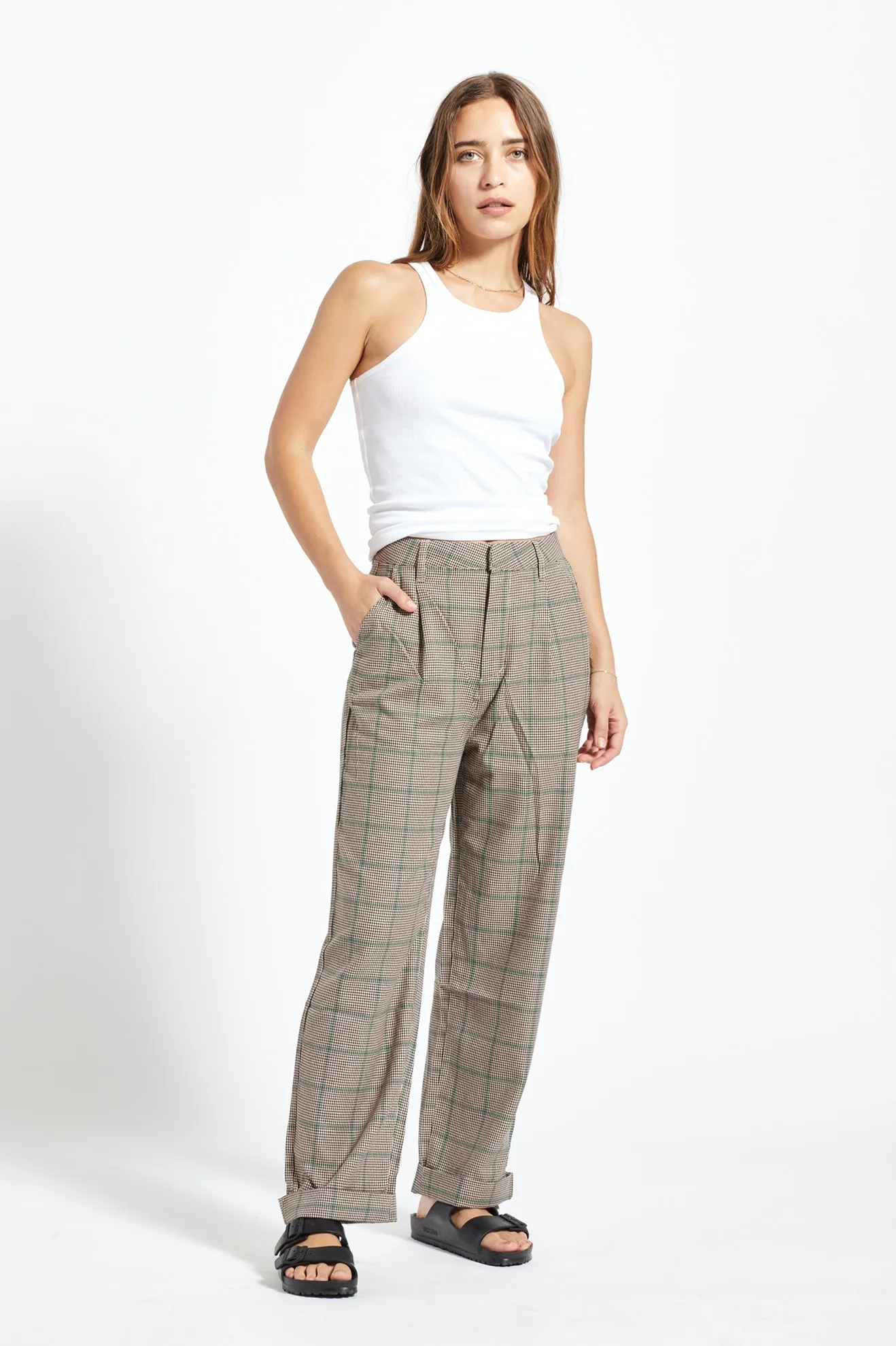 Victory Trouser Pant - Sesame/Seal Brown sold by Brixton product image thumbnail 4