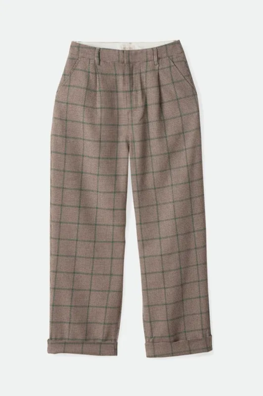 Victory Trouser Pant - Sesame/Seal Brown sold by Brixton