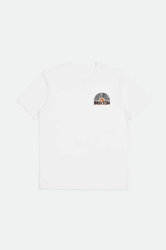 Fairview S/S Tailored Tee - White sold by Brixton