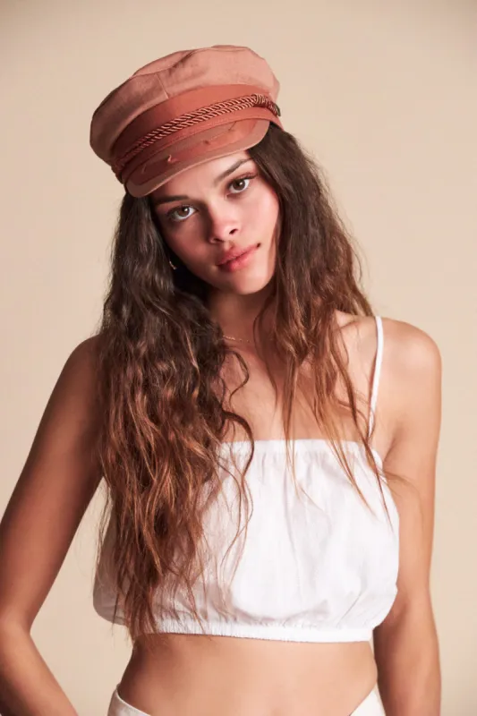 Albany Cap - Rose Gold sold by Brixton