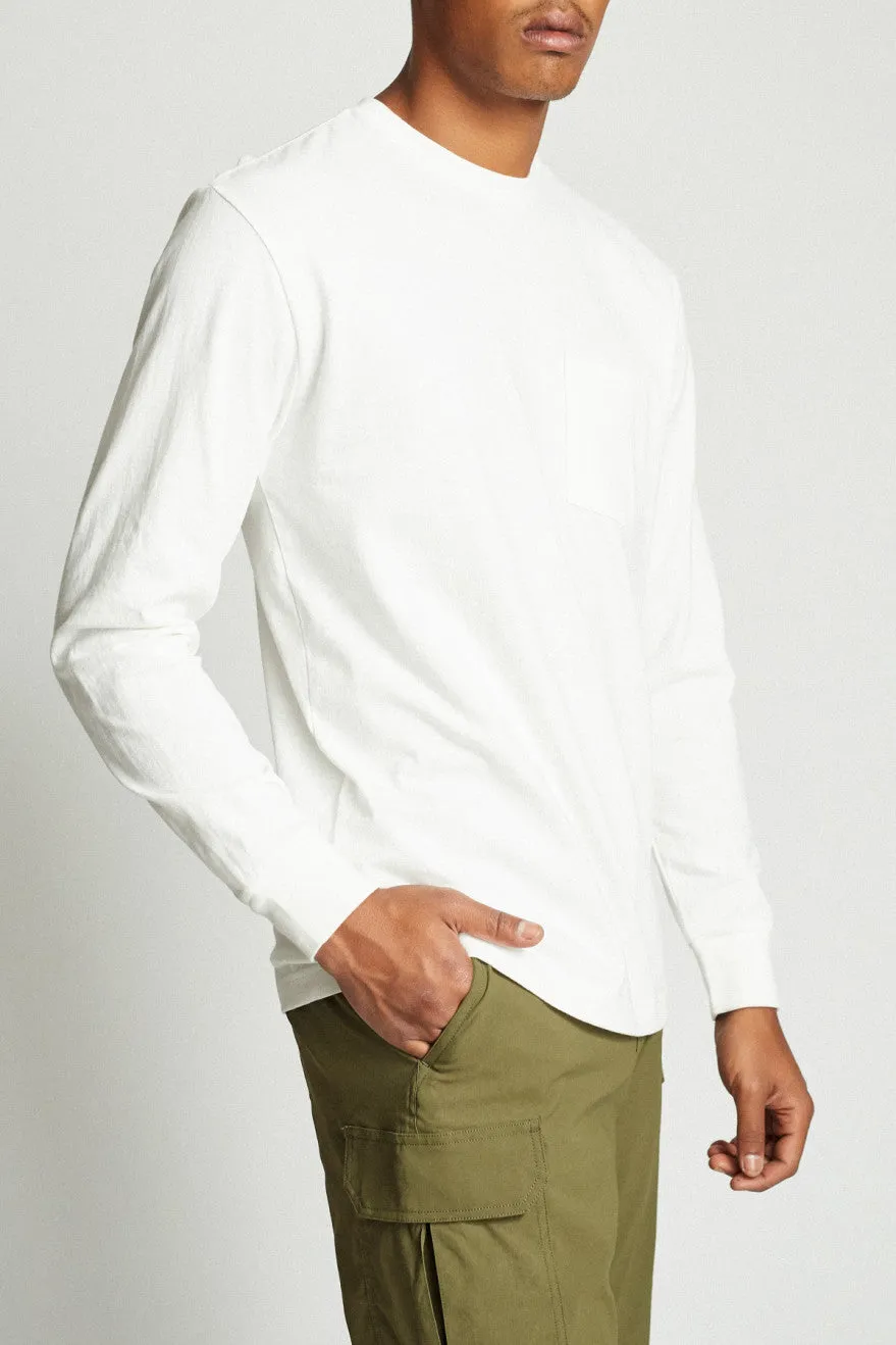 Basic L/S Pocket Tee - Off White sold by Brixton product image thumbnail 2