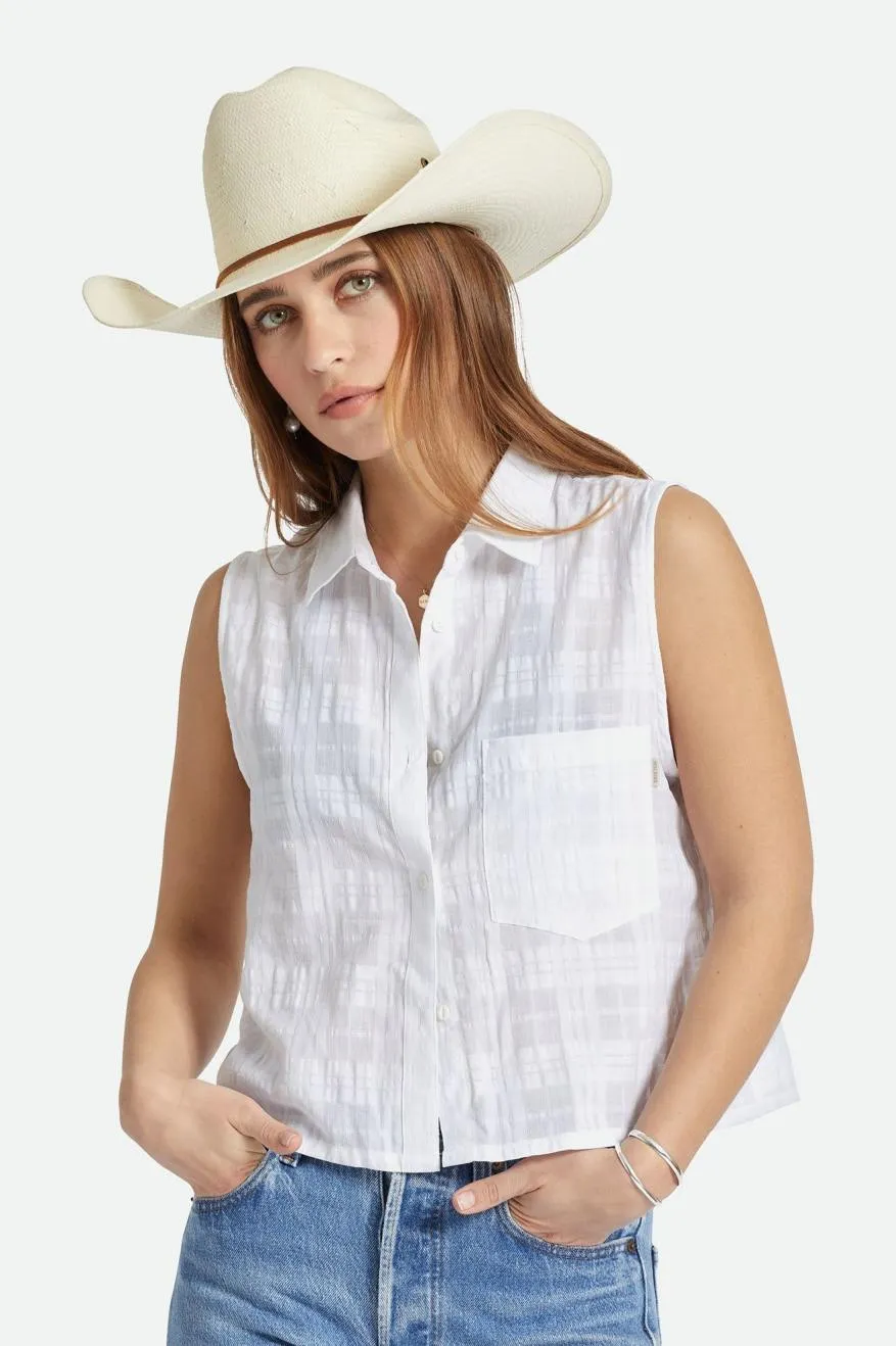 El Paso Straw Reserve Cowboy Hat - Off White sold by Brixton product image thumbnail 5
