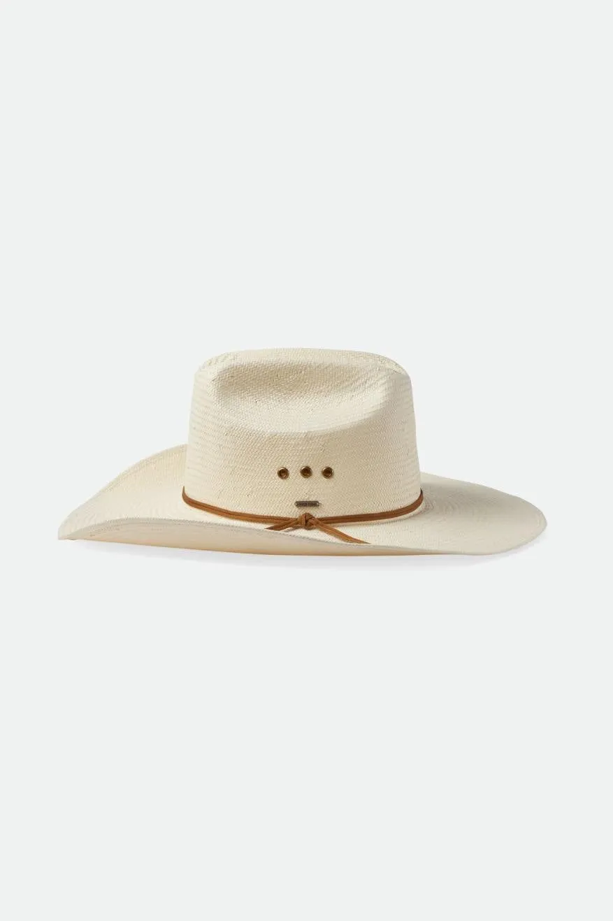 El Paso Straw Reserve Cowboy Hat - Off White sold by Brixton product image thumbnail 3