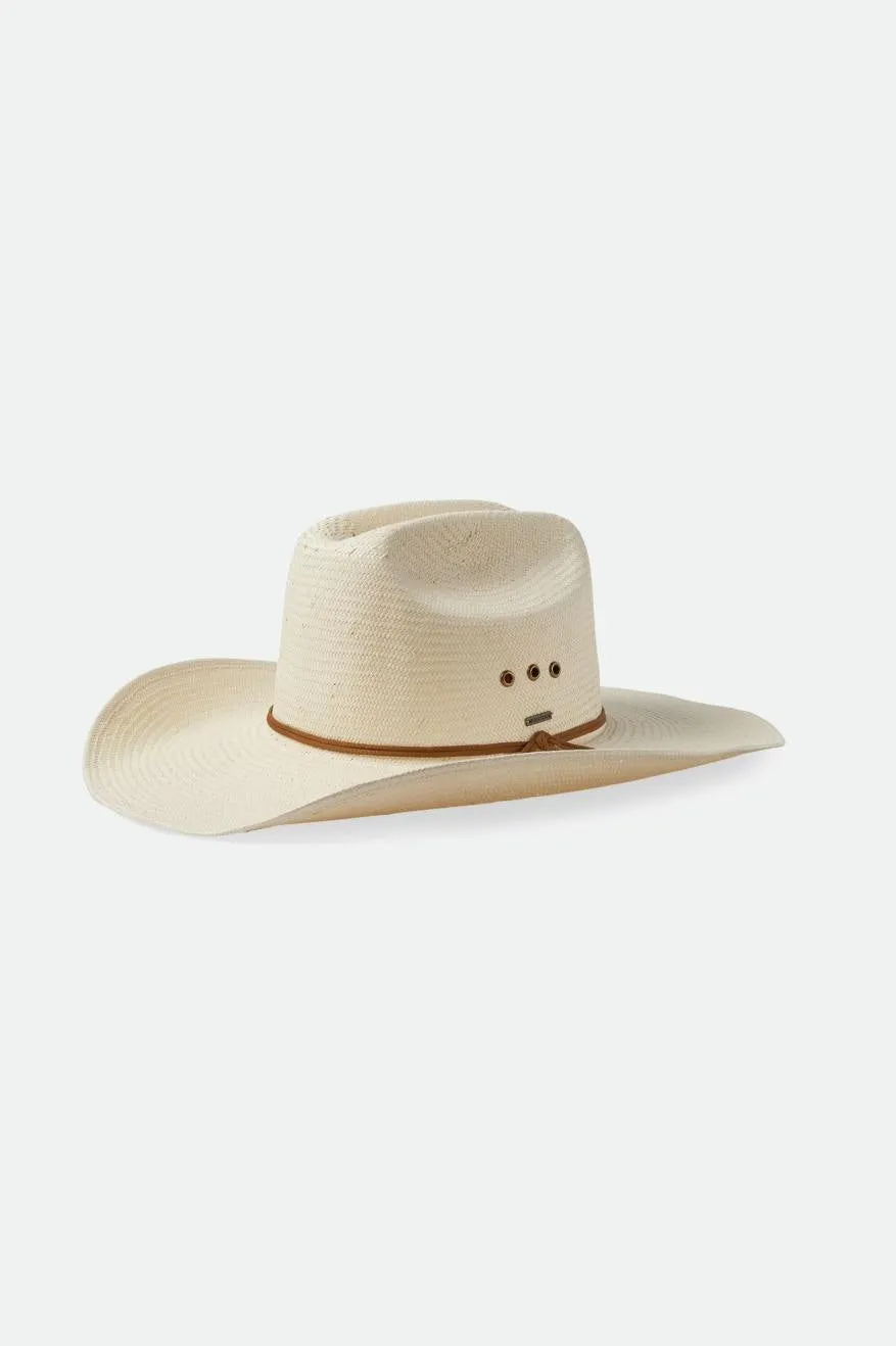 El Paso Straw Reserve Cowboy Hat - Off White sold by Brixton