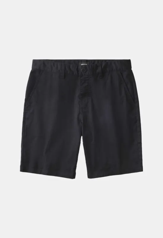 Choice Chino Short 9" - Black sold by Brixton