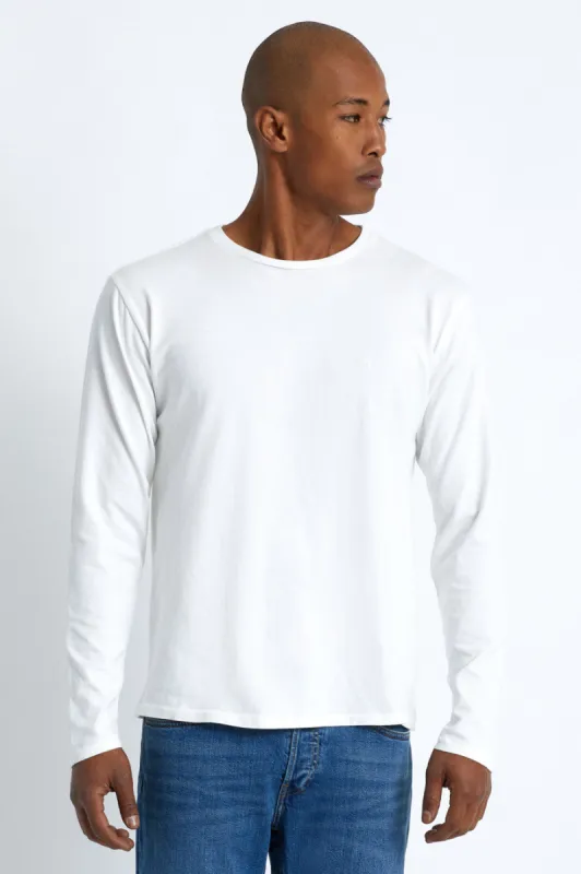 Vintage Beat Up L/S Tee - Off White sold by Brixton