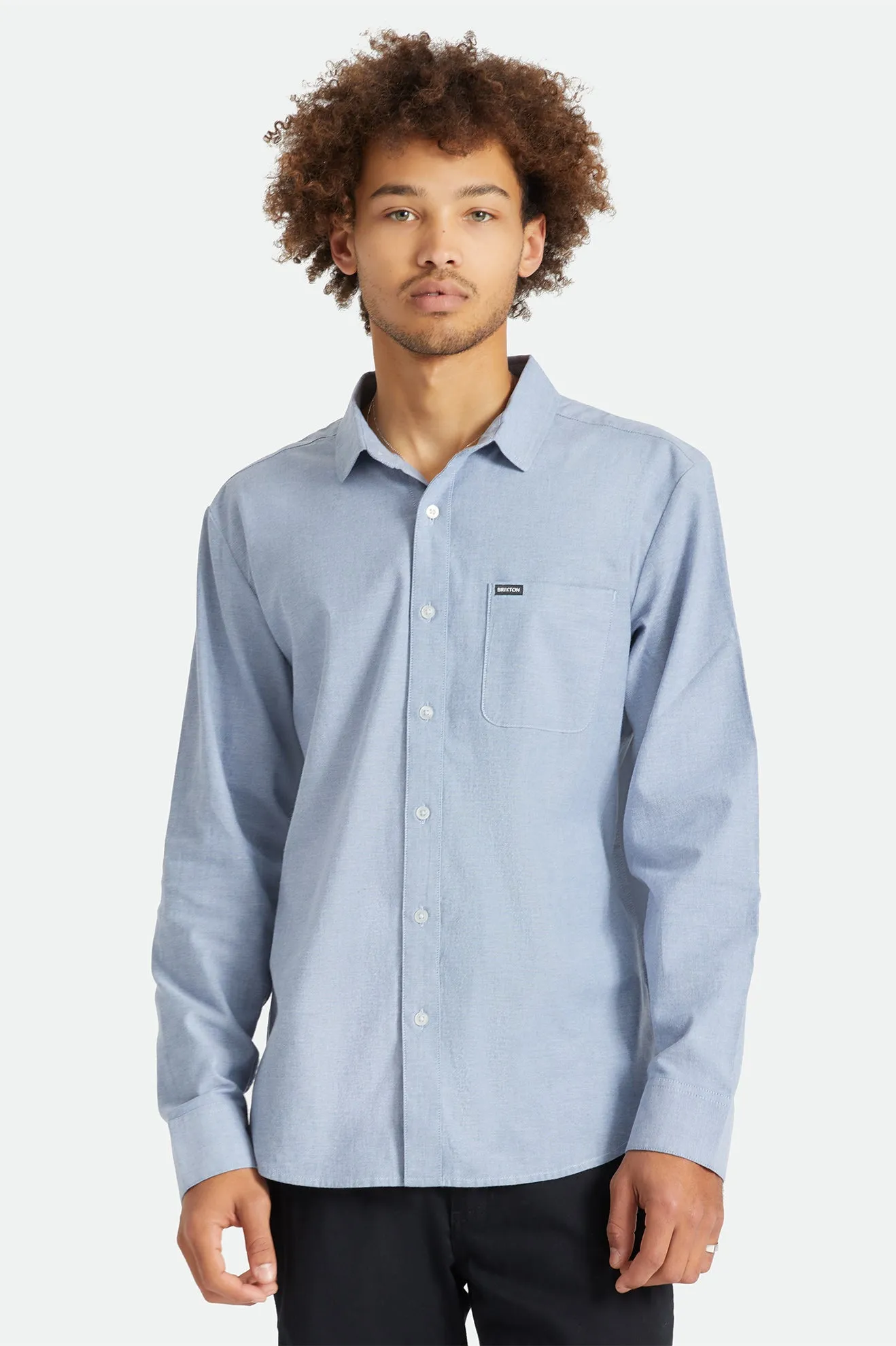 Charter Oxford L/S Woven - Light Blue Chambray sold by Brixton product image thumbnail 2