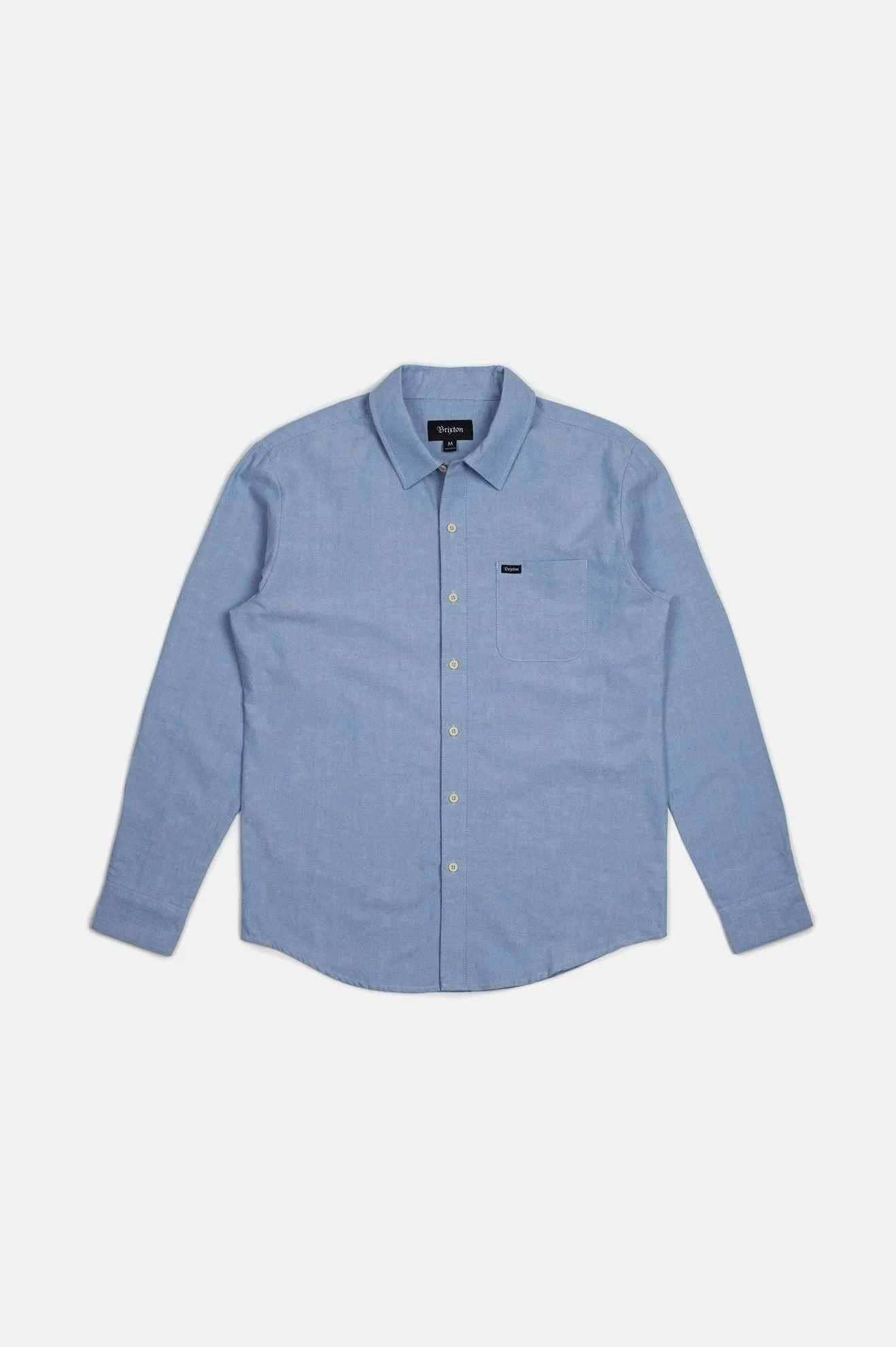 Charter Oxford L/S Woven - Light Blue Chambray sold by Brixton