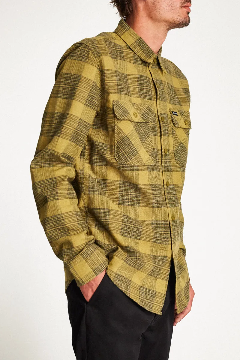 Bowery L/S Flannel - Avocado sold by Brixton product image thumbnail 4