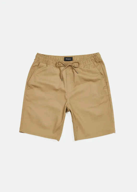 Madrid II Hemmed Short - Khaki sold by Brixton
