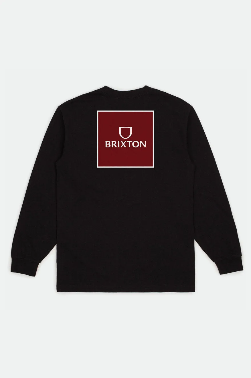 Alpha Square II L/S Standard Tee - Black sold by Brixton product image thumbnail 2