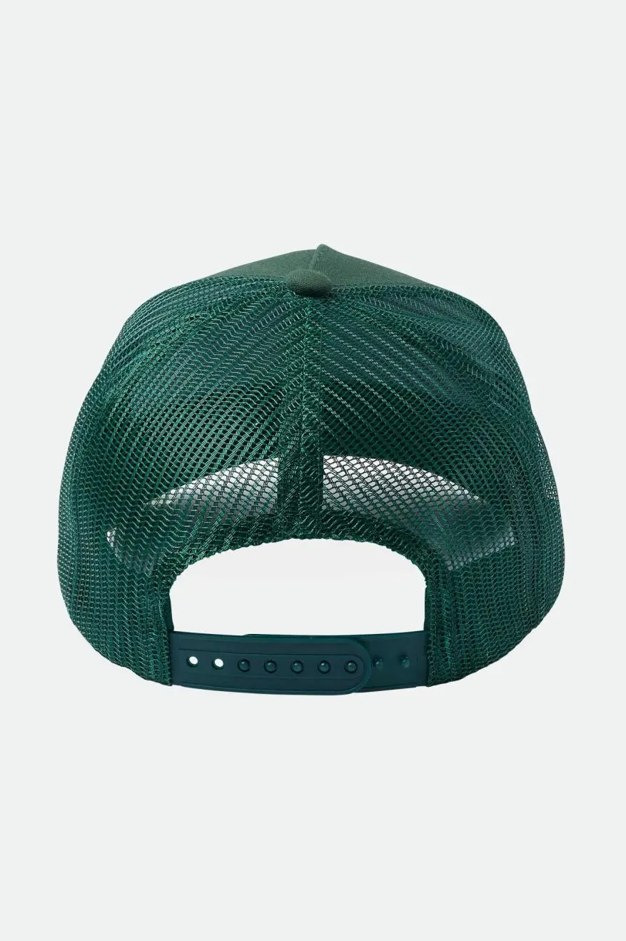 Alpha Block Netplus Trucker Hat - Spruce/Spruce sold by Brixton product image thumbnail 2