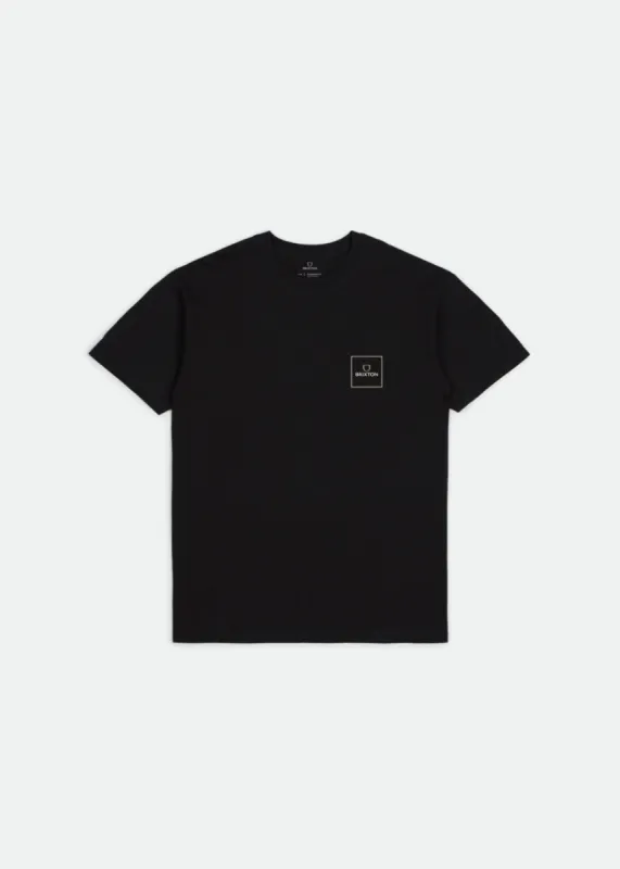 Alpha Block S/S Standard Tee - Black sold by Brixton