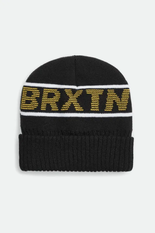 Dimension Beanie - Black sold by Brixton