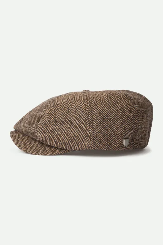 Brood Snap Cap - Brown/Khaki sold by Brixton