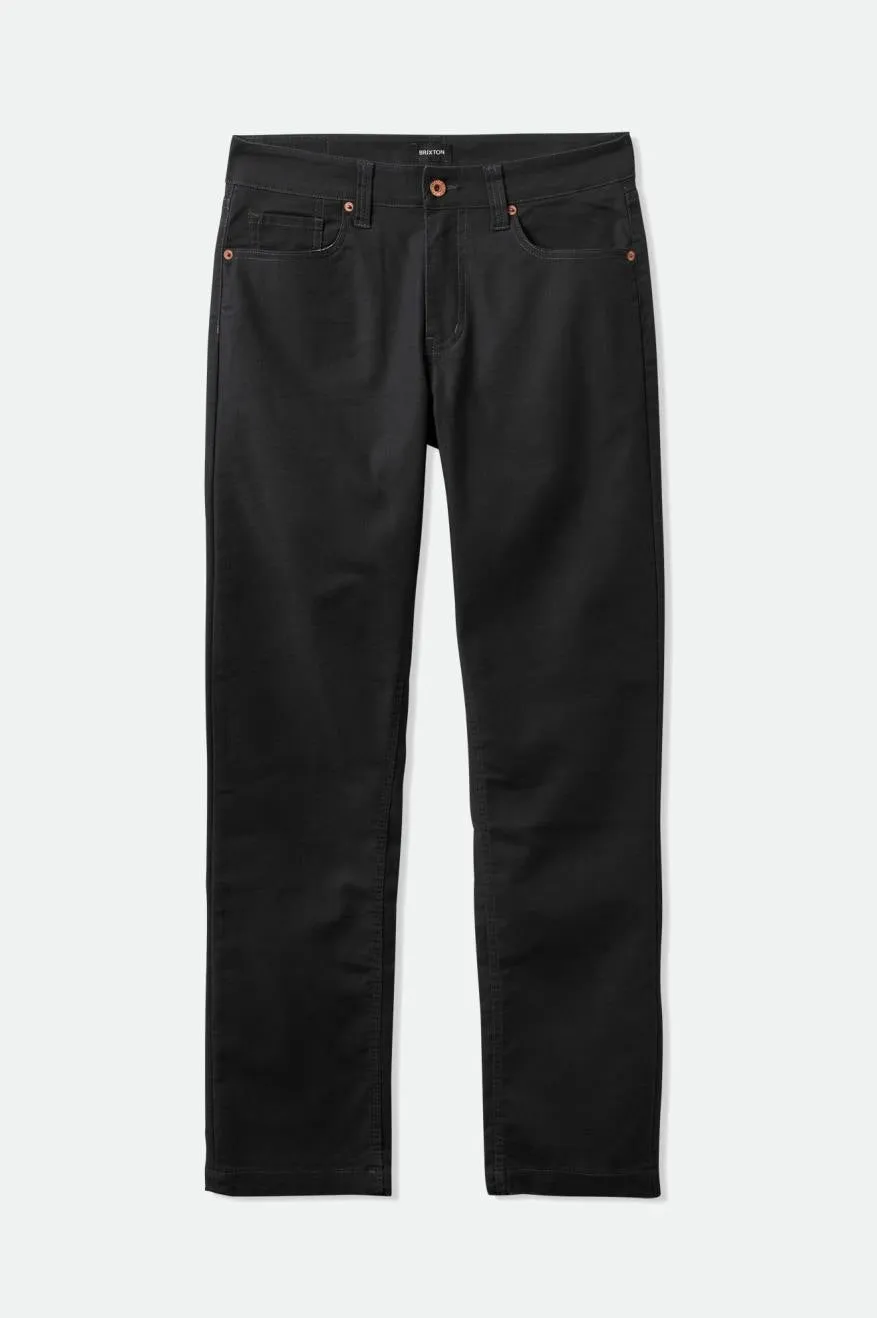 Builders 5-Pocket Stretch Pant - Black sold by Brixton