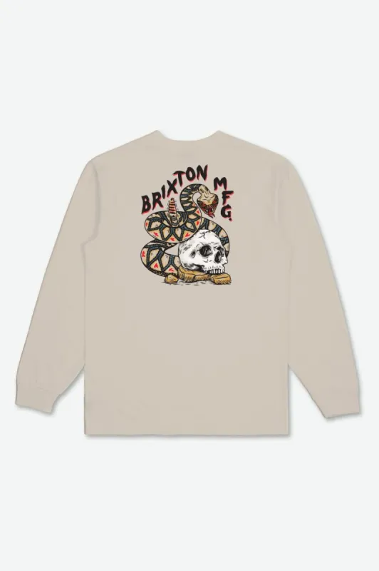 Trailmoor L/S Tee - Cream sold by Brixton