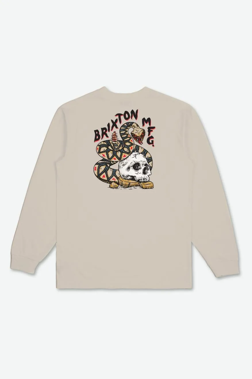 Trailmoor L/S Tee - Cream sold by Brixton