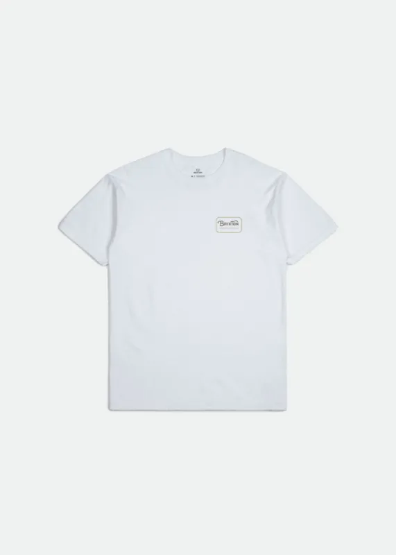 Grade S/S Standard Tee - White/Khaki sold by Brixton