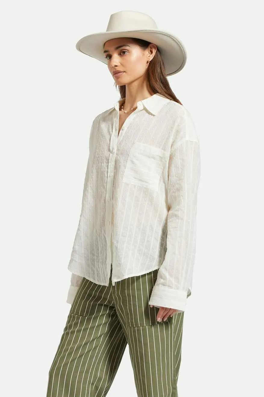 East Side L/S Boxy Woven Shirt - White sold by Brixton product image thumbnail 2