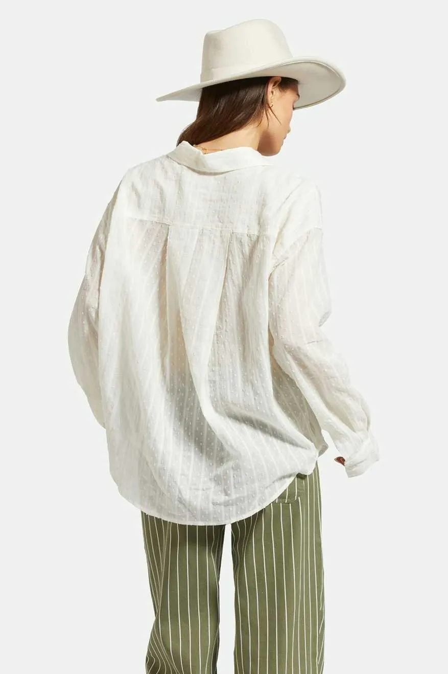 East Side L/S Boxy Woven Shirt - White sold by Brixton product image thumbnail 3