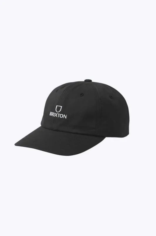 Alpha Netplus Adjustable Hat - Black/White Rinse sold by Brixton