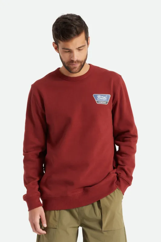 Linwood Crew - Dark Brick sold by Brixton