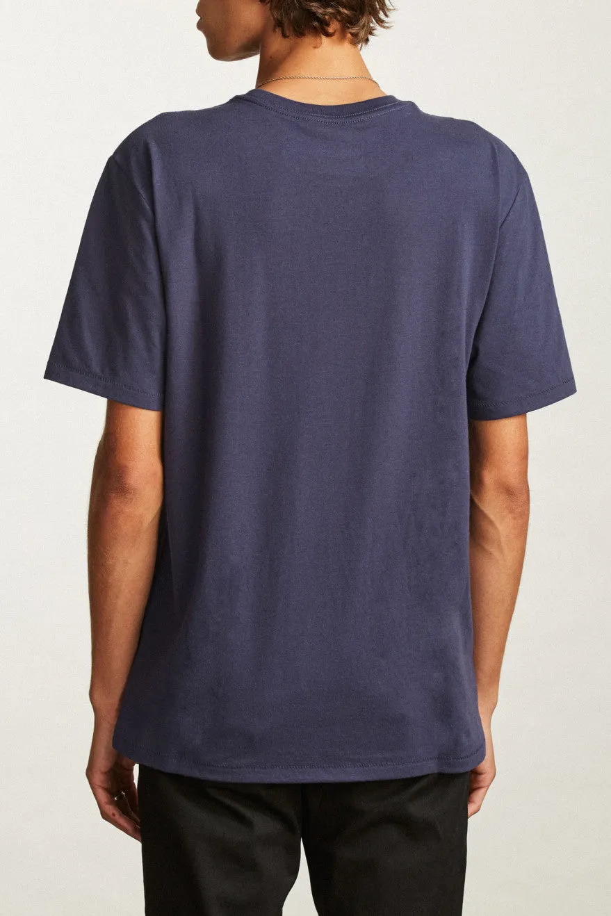 Basic S/S Pocket Tee - Washed Navy sold by Brixton product image thumbnail 3