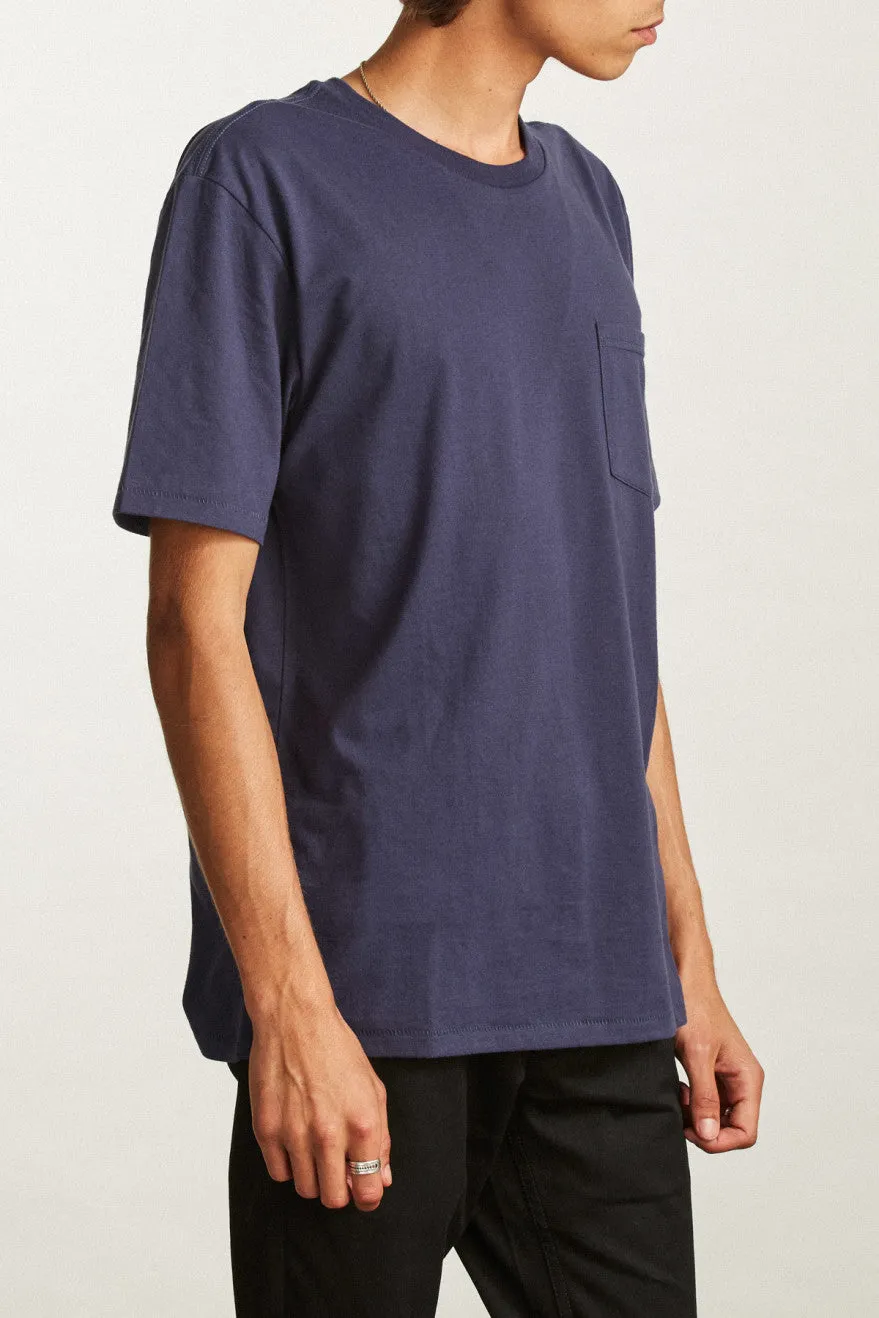 Basic S/S Pocket Tee - Washed Navy sold by Brixton product image thumbnail 2