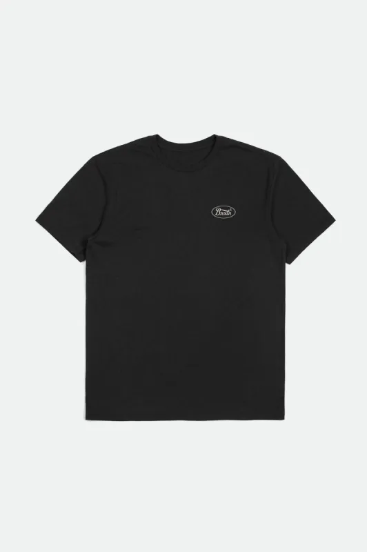 Parsons S/S Tailored Tee - Black sold by Brixton