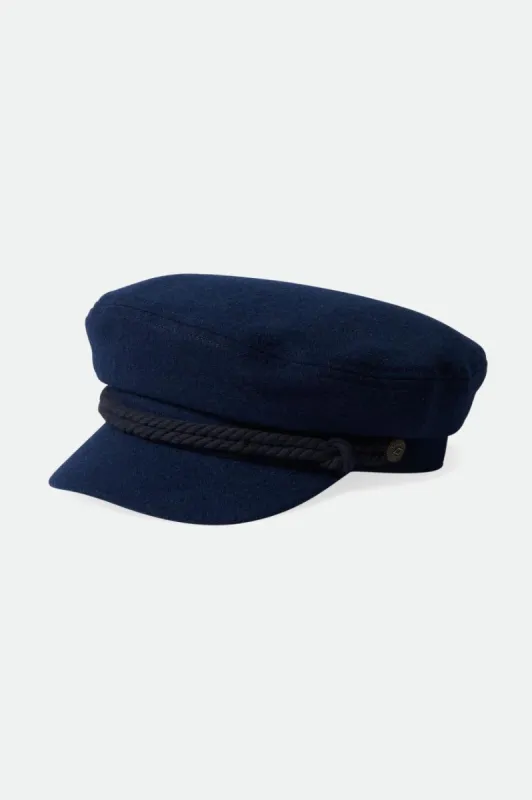 Fiddler Fisherman Cap - Washed Navy/Black sold by Brixton