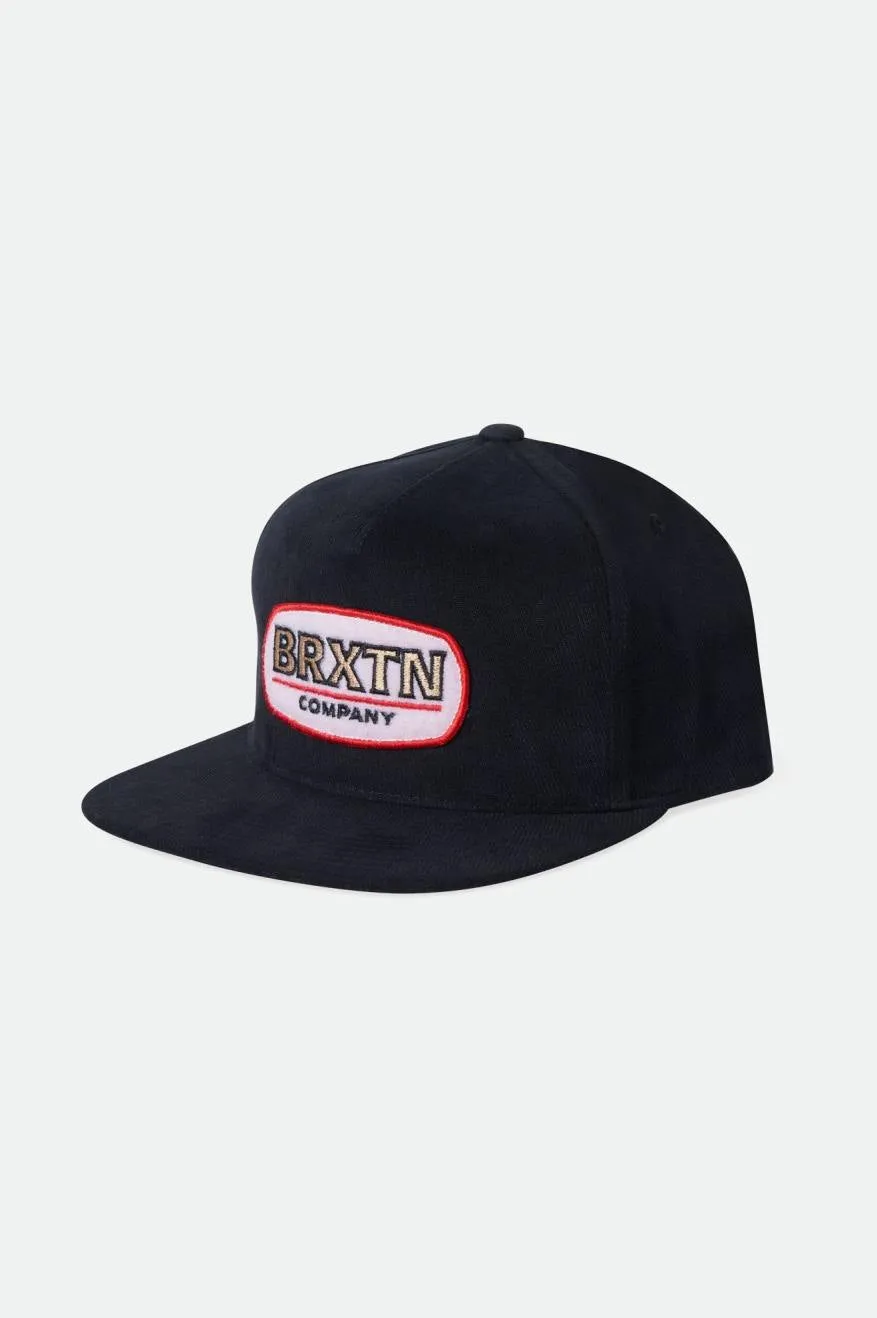 Canyon MP Snapback - Black sold by Brixton