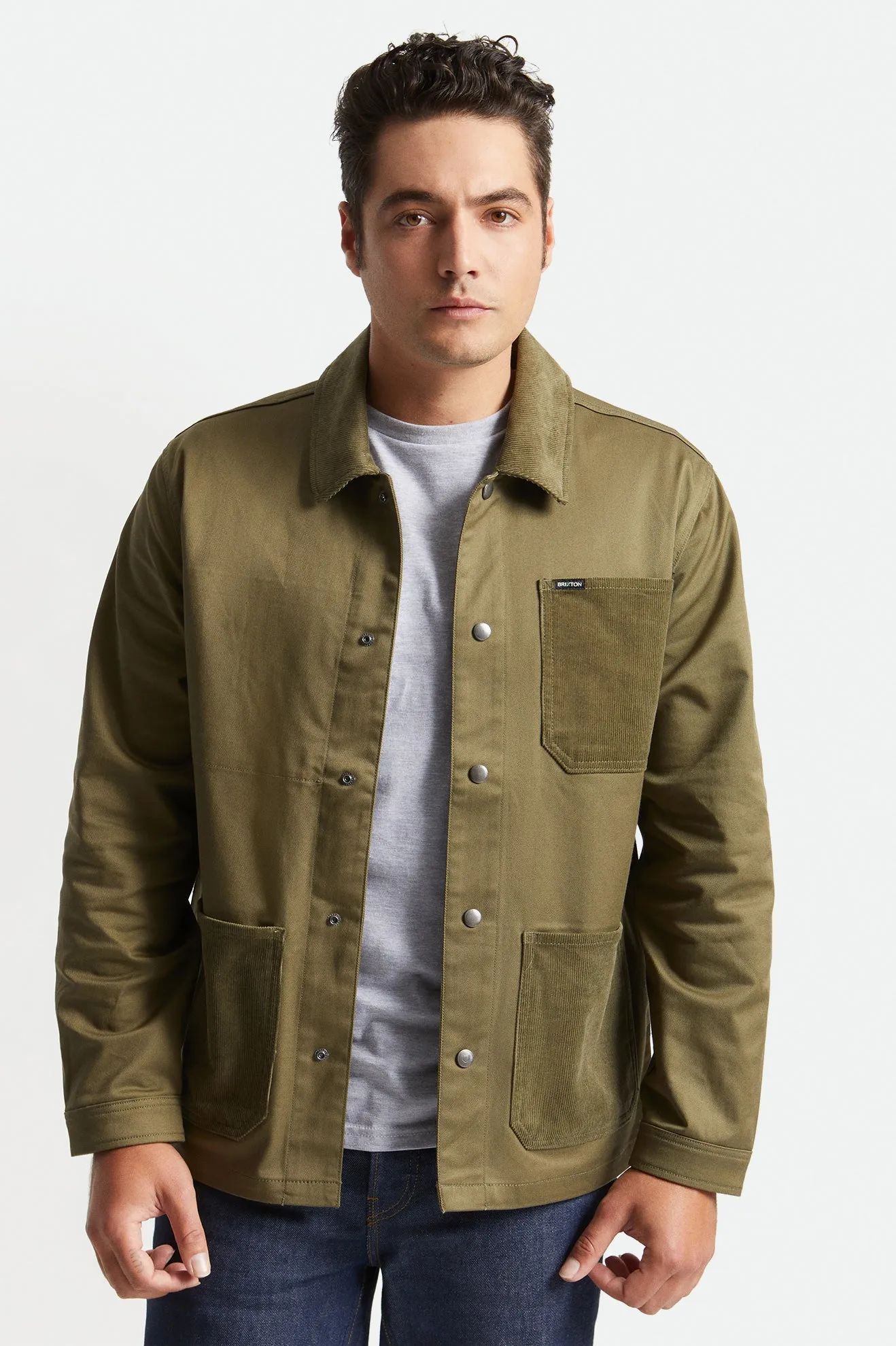 Survey Utility Chore Coat - Military Olive/Military Olive sold by Brixton product image thumbnail 5