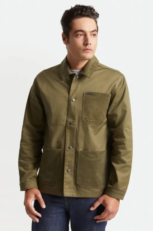 Survey Utility Chore Coat - Military Olive/Military Olive sold by Brixton