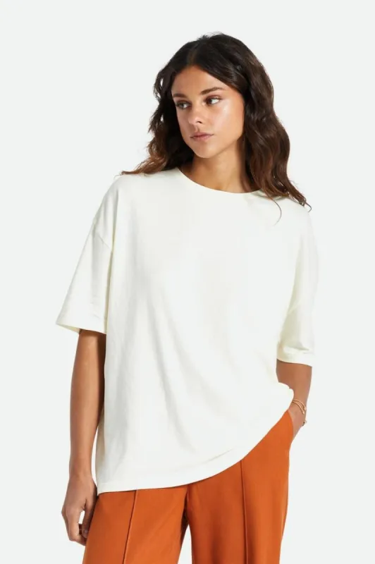 Oversized Boyfriend Tee - Dove sold by Brixton