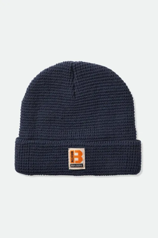 Builders Waffle Knit Beanie - Ombre Blue sold by Brixton